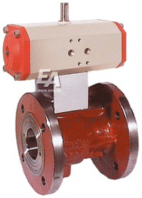 Кран шаровый-VO, DN50, с приводом-ED, DW63 GG-25, Ms-хромированный, PTFE-PTFE/NBR