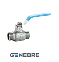 Кран шаровой полнопроходной GENEBRE 3033 05 DN020 PN25, корпус-латунь, шар-латунь, уплотнение шара-PTFE, HР/HР, рукоятка-рычаг (8 шт в коробке)