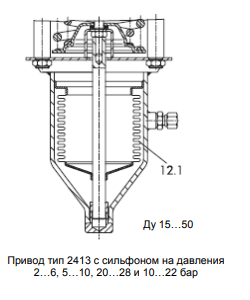 Мембранный привод 2413 Nr.1645651