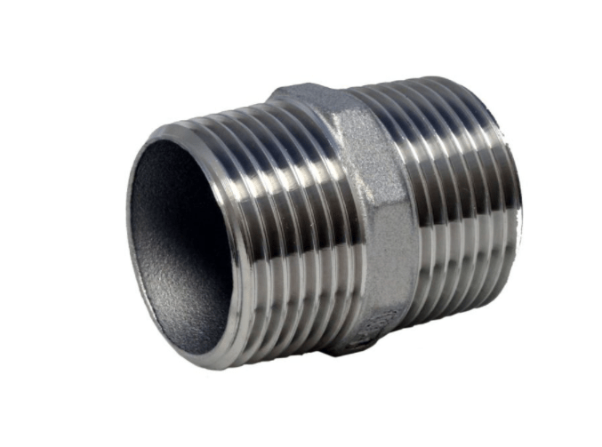 Двойной ниппель Doppelnippel (konisch) 11/4" (DIN2999), Edelstahl 1.4408