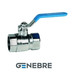 Кран шаровой полнопроходной GENEBRE 3029 08 DN040 PN25, корпус - латунь, шар - латунь, уплотнение шара - PTFE, ВР/ВР, рукоятка-рычаг, резьба BSPP